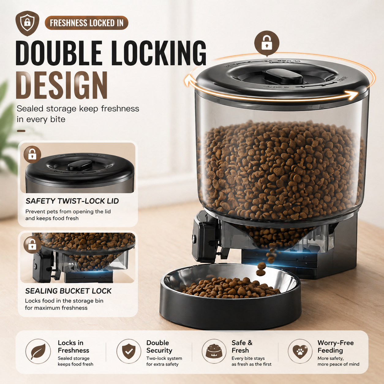 Smart Auto Pet Feeder 4L