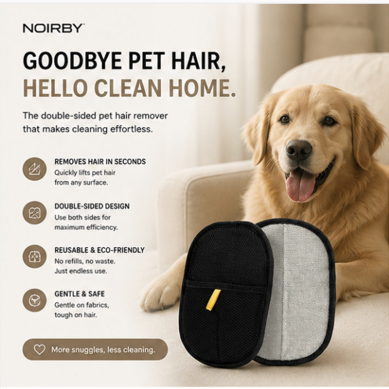 NoirBy FurClean™ Glove
